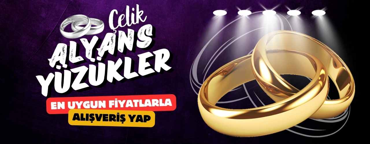 Çelik Alyans Yüzükler